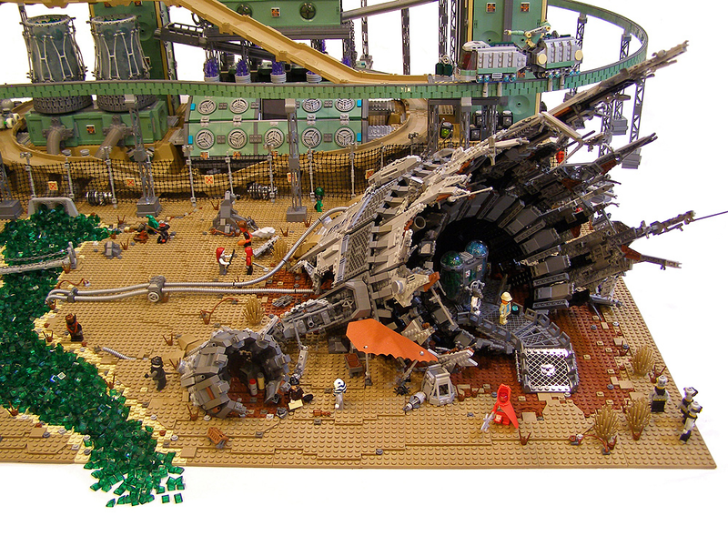 Illustration for article titled In this post-apocalyptic diorama, Hell comes to Lego Land